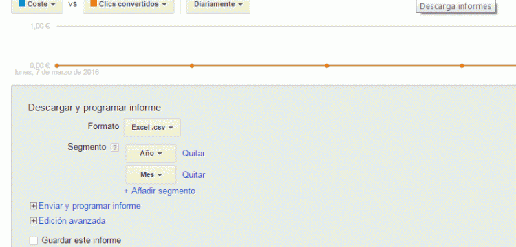 descargar informe adwords