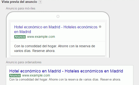 anuncios ampliados adwords