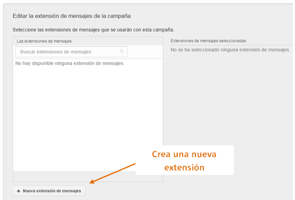 crear nueva extension