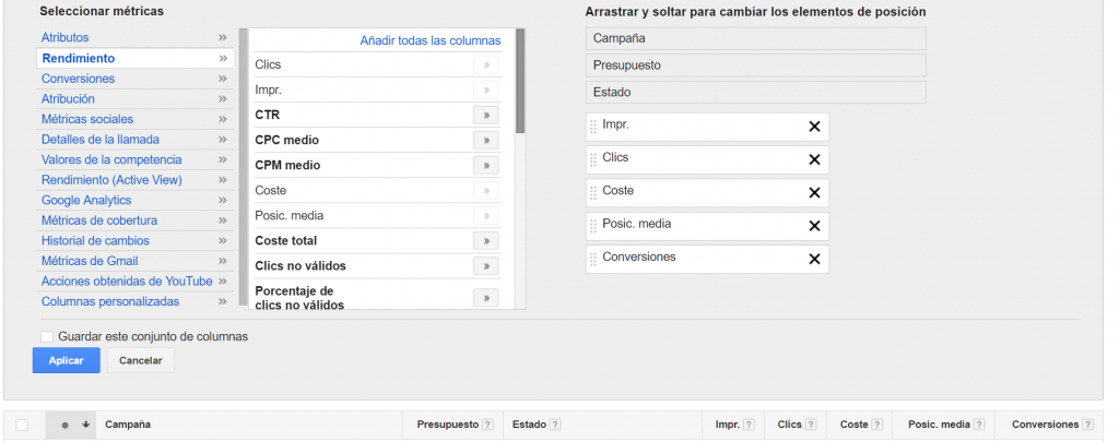 descargar informe adwords